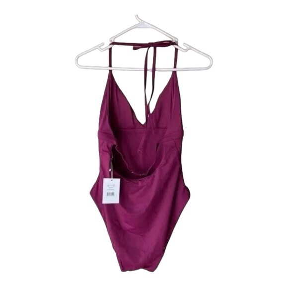 Andie Swim Lagos One Piece Swimsuit in Plum Size M NWT - Picture 4 of 5